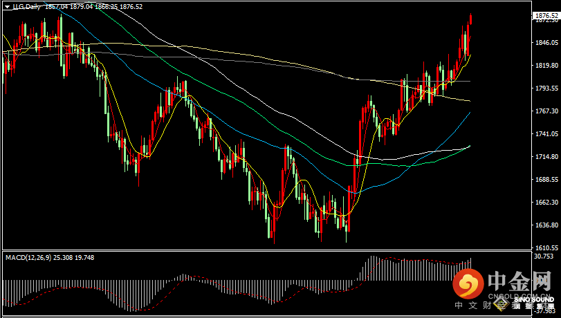 汉声张新才:[1月9日早评]非农数据影响美元大跌，现货黄金突破1870美元