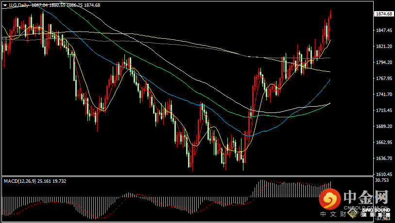 汉声张新才:[1月9日晚评]美元指数延续下滑，现货黄金一度站上1880关口